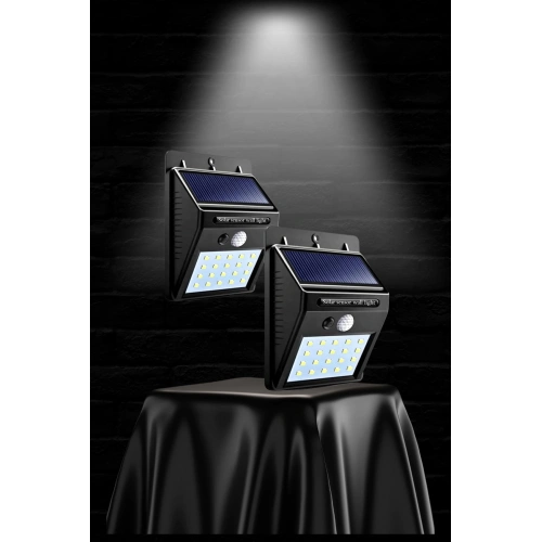 BFS Güneş Enerjili Sensörlü Duvar Lambası Bahçe Lamba Suya Dayanıklı Bahçe Aydınlatma