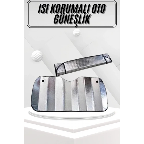 BFS Güneşlik Koruyucu Perde Metalize Oto Araç Araba Güneşliği Ön Cam Güneşliği