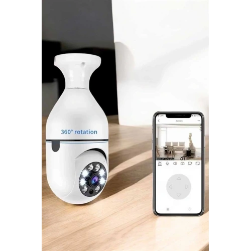 BFS Güvenlik Kamerası Wifi Kamera Duylu Ev Kamerası Wifi Bağlantılı Dönebilen