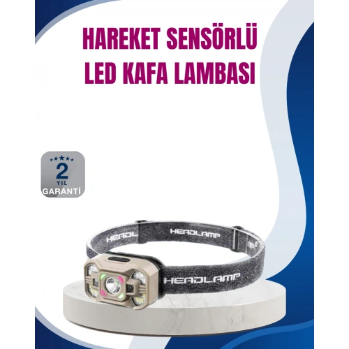 BFS Hareket Sensörlü LED Far 45 Derece Ayarlı Şarj Edilebilir