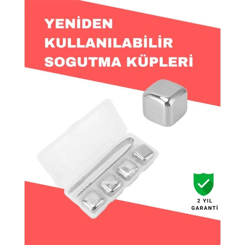BFS Hızlı Soğutma Özellikli Paslanmaz Metal Buz Küpü Takımı