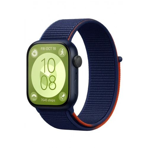 BFS  Huawei Fit 4 Hasırlı Cırtcırtlı Kordon - Lacivert-Turuncu