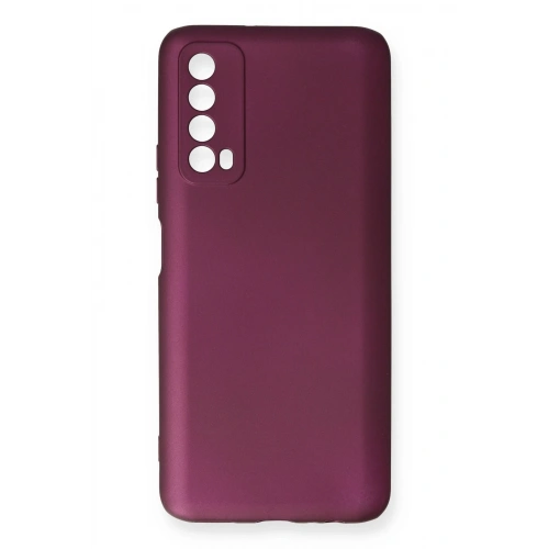 BFS  Huawei P Smart 2021 Kılıf First Silikon - Mürdüm