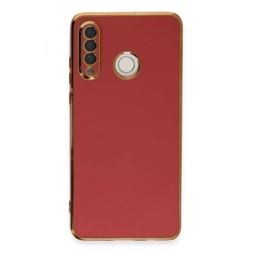 BFS  Huawei P30 Lite Kılıf Volet Silikon - Kırmızı