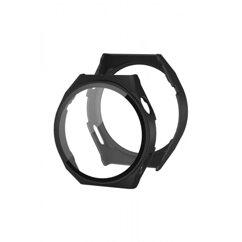 BFS  Huawei Watch GT2 46mm Dota Camlı Kasa Ekran Koruyucu - Siyah