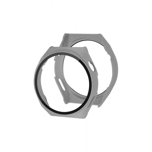 BFS  Huawei Watch GT3 Pro 43mm Dota Camlı Kasa Ekran Koruyucu - Gri