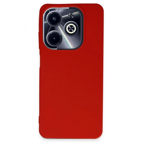 BFS  İnfinix Hot 40i Kılıf First Silikon - Kırmızı