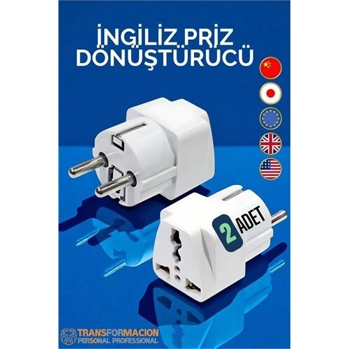 BFS  İngiliz ve Amerikan Fişi Dönüştürücü - Priz Dönüştürücü 2 ADET
