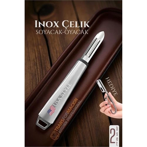 BFS Inox Soyacak - Sebze Soyacağı - Kabak Dolma Oyacağı 2 li SET