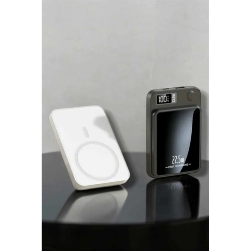 BFS iOS Uyumlu 22.5W Hızlı Şarj Magsafe Powerbank Dijital Göstergeli 10.000 mAh