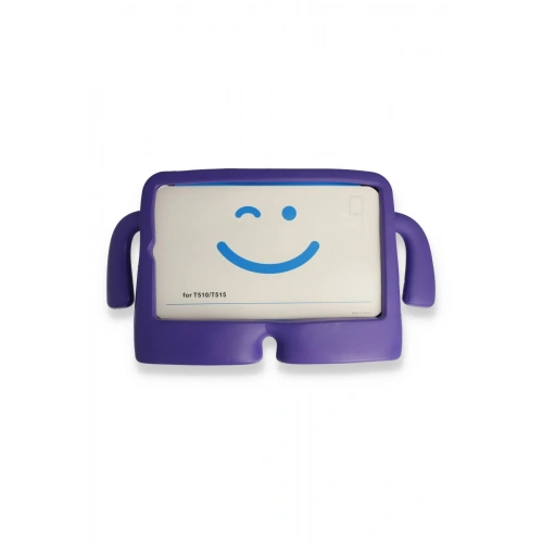 BFS  iPad 2022 10.9 (10.nesil) Kılıf Karakter Tablet Silikon - Mor