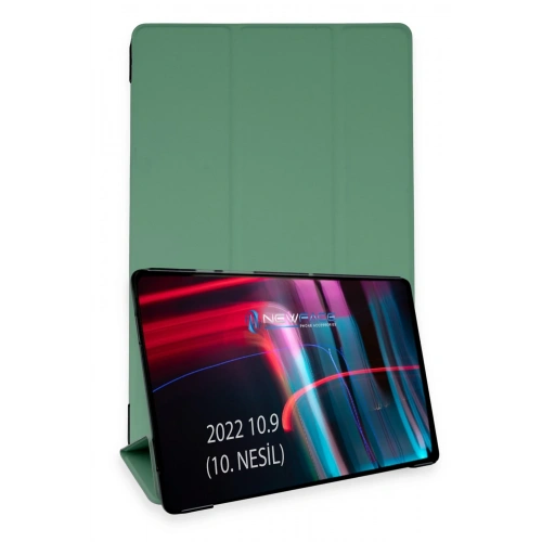 BFS  iPad 2022 10.9 (10.nesil) Kılıf Tablet Smart Kılıf - Koyu Yeşil