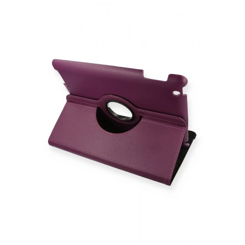 BFS  iPad 4 9.7 Kılıf 360 Tablet Deri Kılıf - Mürdüm