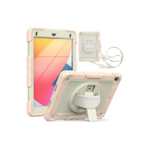 BFS  iPad 5 Air 9.7 Kılıf Strap New Tablet Kapak - Pembe