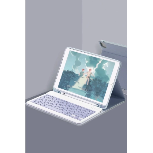 BFS  iPad Air 11 (2024) Kılıf KC01 Smart Klavyeli Tablet Kılıfı - Lacivert