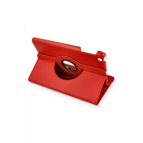 BFS  iPad Mini 1 Kılıf 360 Tablet Deri Kılıf - Kırmızı