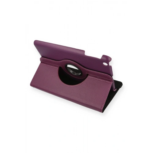 BFS  iPad Mini 1 Kılıf 360 Tablet Deri Kılıf - Mürdüm