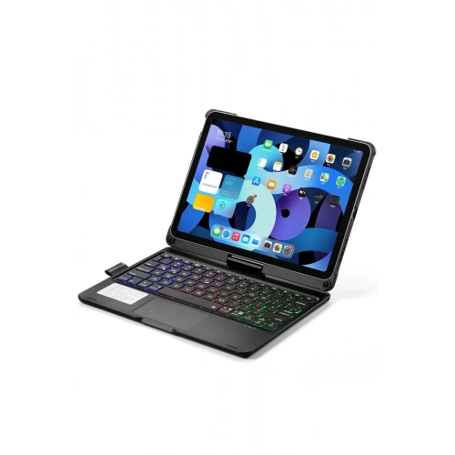 BFS  iPad Pro 11 (2021) Kılıf Magic Dönen Klavyeli Tablet Kılıf - Siyah