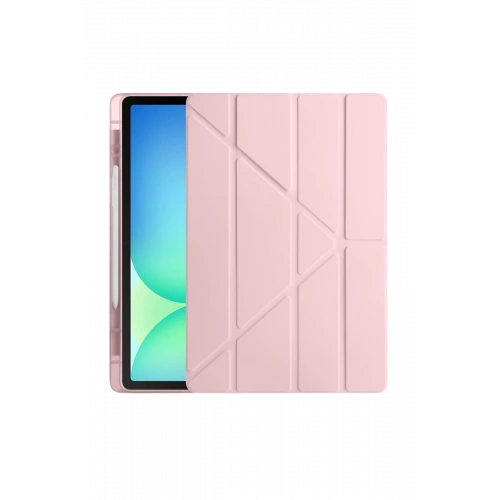 BFS  iPad Pro 11 (2024) Kılıf Kalemlikli Hugo Tablet Kılıfı - Rose Gold