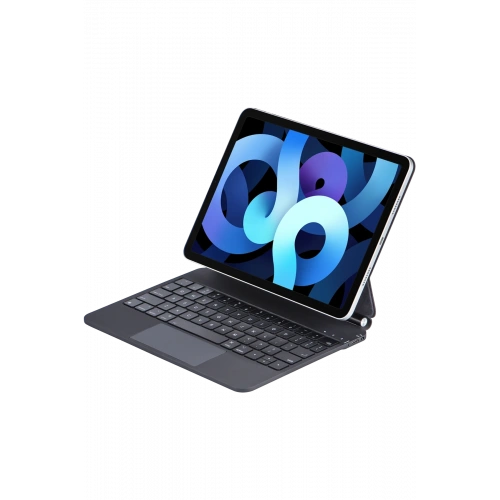 BFS  iPad Pro 11 (2024) Kılıf X7P Magic Manyetik Klavyeli Tablet Kılıfı - Siyah