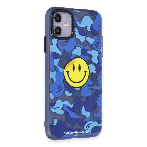 BFS iPhone 11 Kılıf Apollo Magneticsafe Desenli Kapak - Apollo Mavi - 1