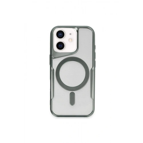 BFS  iPhone 11 Kılıf Boyi Magsafe Silikon Kapak - Yeşil