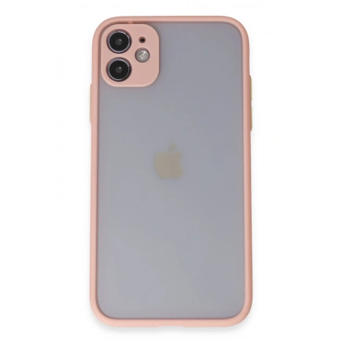 BFS  iPhone 11 Kılıf Montreal Silikon Kapak - Pembe