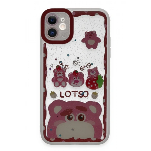 BFS  iPhone 11 Kılıf Sweet Desenli Silikon Kapak - Pembe