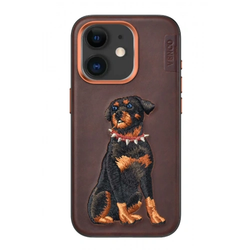 BFS  iPhone 11 Perma Desenli Kapak - Koyu Kahve