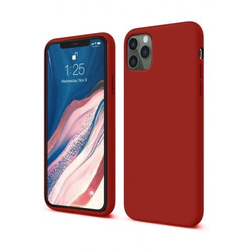 BFS  iPhone 11 Pro Kılıf First Silikon - Bordo