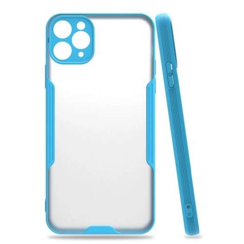 BFS  iPhone 11 Pro Kılıf Platin Silikon - Mavi