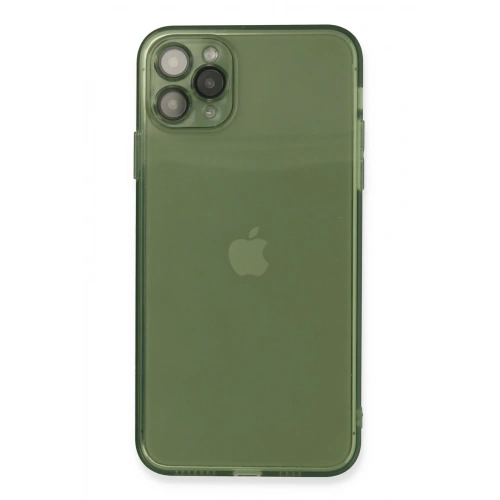 BFS  iPhone 11 Pro Max Kılıf Fly Lens Silikon - Yeşil