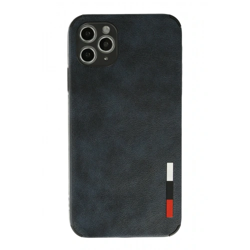 BFS  iPhone 11 Pro Max Kılıf Loop Deri Silikon - Lacivert