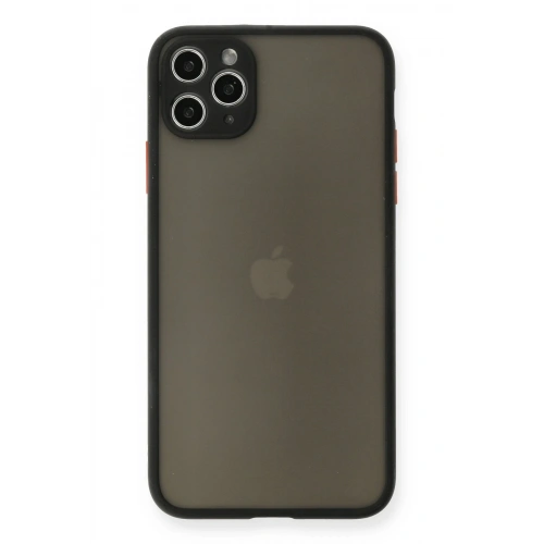 BFS  iPhone 11 Pro Max Kılıf Montreal Silikon Kapak - Siyah