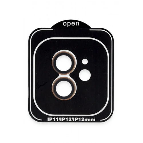 BFS  iPhone 11 PVD Metal Kamera Lens - Turuncu