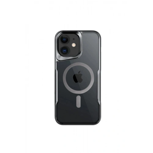 BFS  iPhone 12 Kılıf Boyi Magsafe Silikon Kapak - Titan Gri