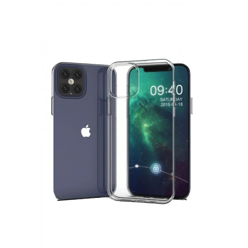 BFS  iPhone 12 Kılıf Lüx Şeffaf Silikon