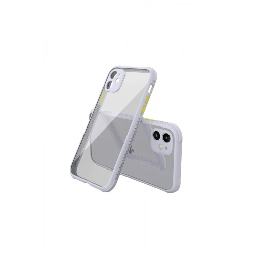 BFS  iPhone 12 Mini Kılıf Miami Şeffaf Silikon - Lila