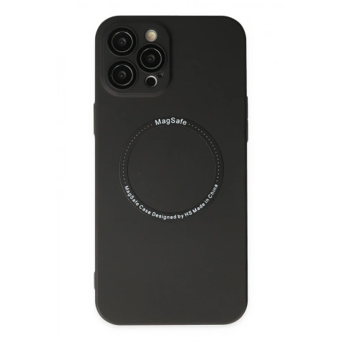 BFS  iPhone 12 Pro Kılıf Jack Magneticsafe Lens Silikon - Siyah