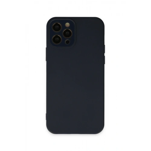 BFS  iPhone 12 Pro Max Kılıf Lansman Glass Kapak - Lacivert