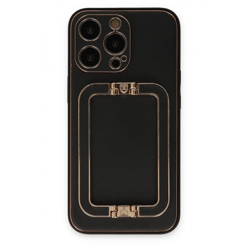 BFS  iPhone 13 Pro Kılıf Coco Elit Kapak - Siyah