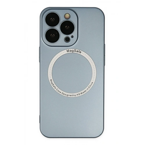 BFS  iPhone 13 Pro Kılıf Jack Magneticsafe Lens Silikon - Sierra Blue