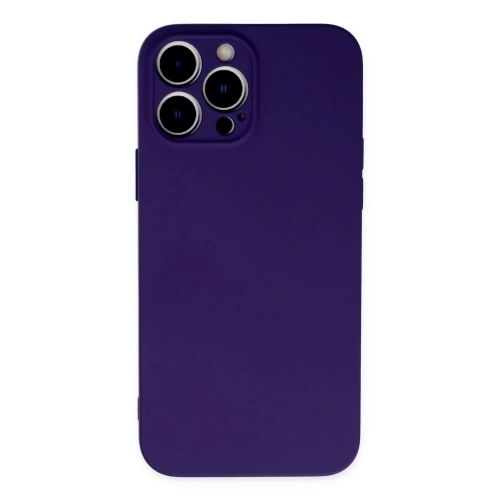 BFS iPhone 13 Pro Kılıf Nano içi Kadife Silikon - Mor