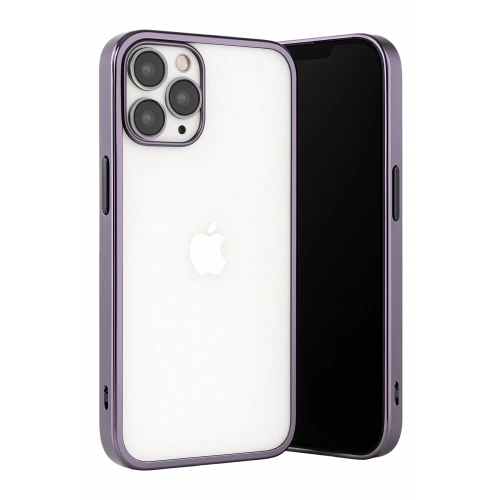 BFS  iPhone 13 Pro Max Kılıf  Lensli Silikon - Mor