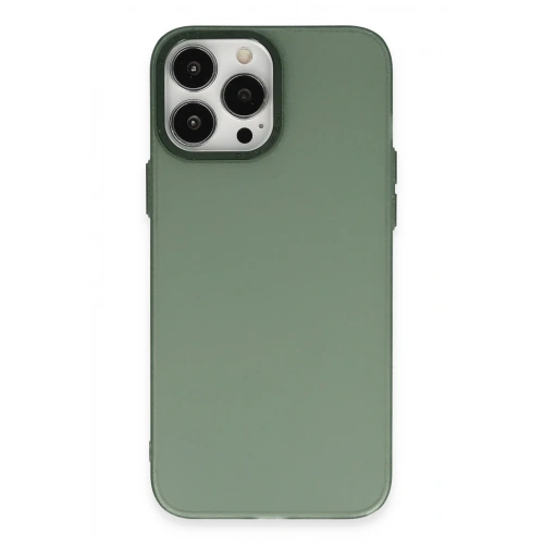 BFS  iPhone 13 Pro Max Kılıf Modos Metal Kapak - Koyu Yeşil