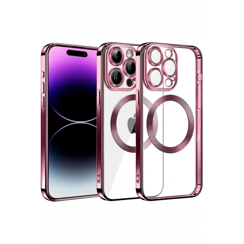 BFS  iPhone 13 Pro Max Kılıf Slot Silikon - Rose Gold