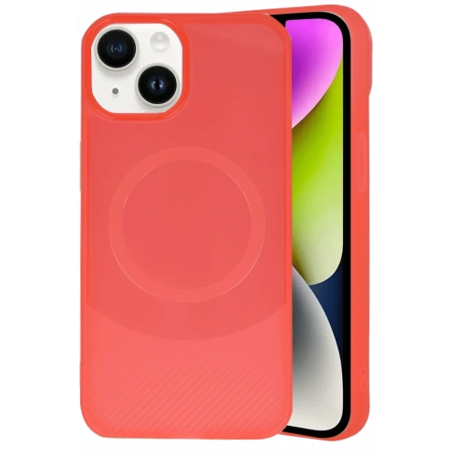 BFS  iPhone 14 Kılıf Maya Karbon Kapak - Kırmızı