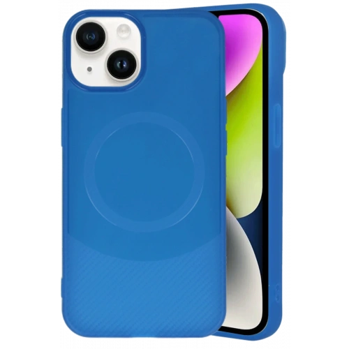 BFS  iPhone 14 Kılıf Maya Karbon Kapak - Lacivert