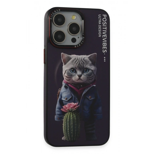 BFS  iPhone 14 Pro Fun Magsafe Kapak - Derin Mor