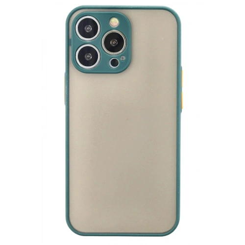 BFS  iPhone 14 Pro Kılıf Montreal Silikon Kapak - Yeşil